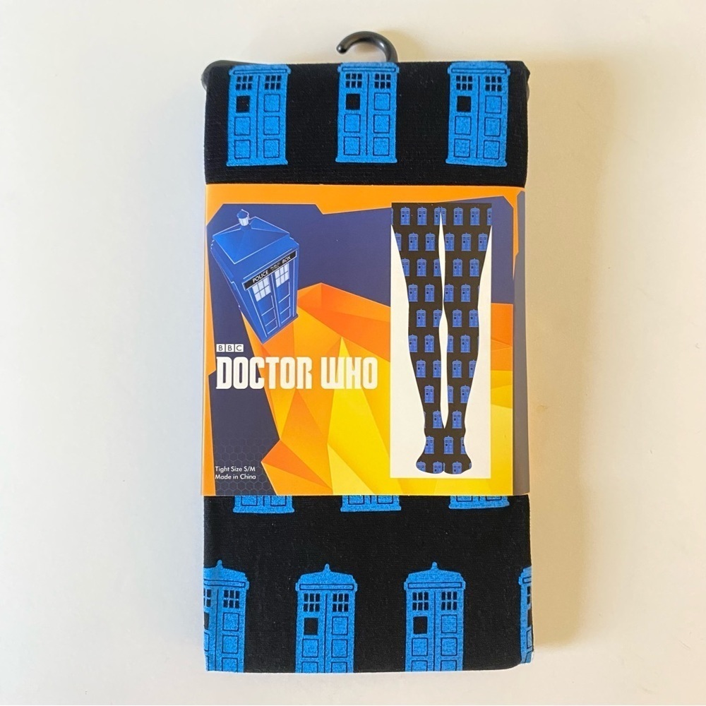 NEW Doctor Who Police Box Tights Women's S/M